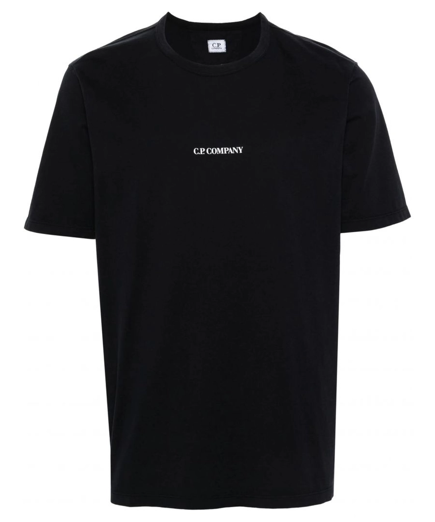 CP Company Mens Compact Logo T-Shirt in Navy Cotton - Size Medium